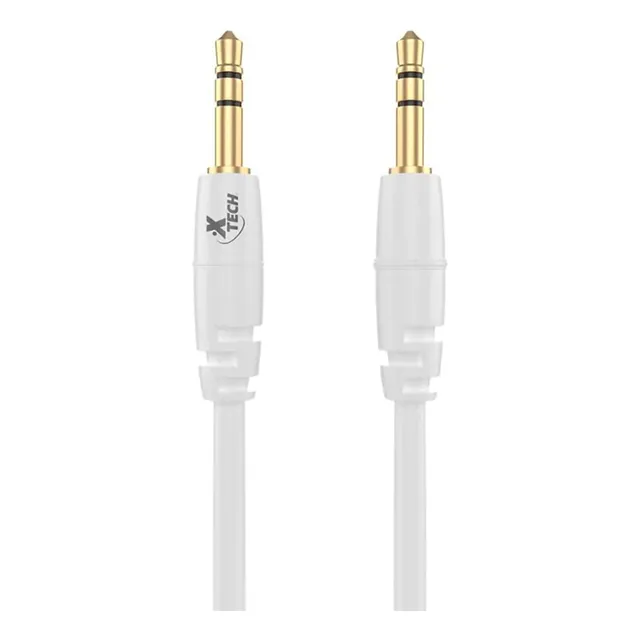 Cable Auxiliar Audio 3,5mm Xtech On The Go Xtg-232 Blanco Cs