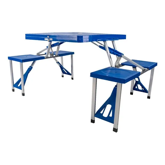 Mesa De Camping Ubuy Plegable Con 4 Asientos Trasportable