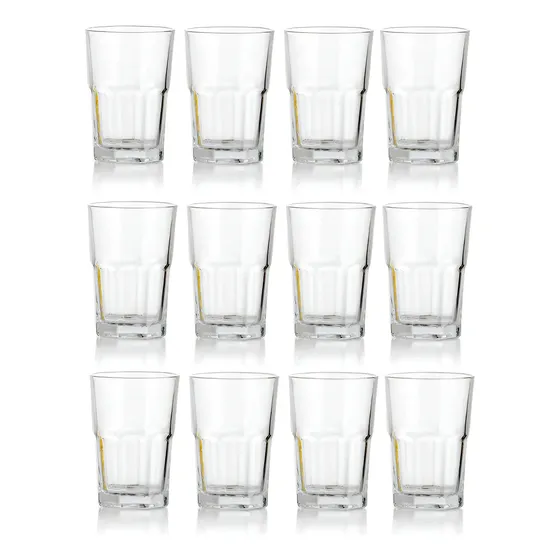 Vaso Vidrio 370 Ml Boston Crisa Set X12 | Cuotas sin interés