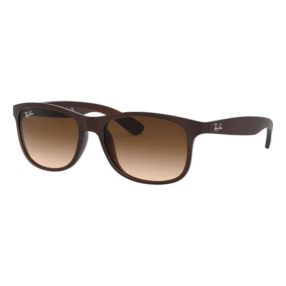 Anteojos De Sol Ray-ban Wayfarer Andy Talle Mediano Armazón Matte Brown Y Lente Brown
