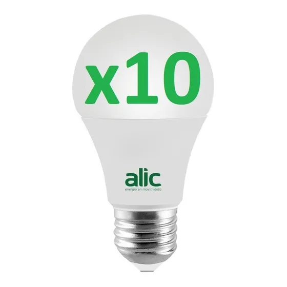 Lampara Led 12w Luz Fria Calida Foco E27 Pack X10 U
