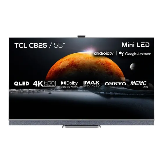 Tv Tcl 55  C825 Mini Led Qled C/barra De Sonido Y Cámara