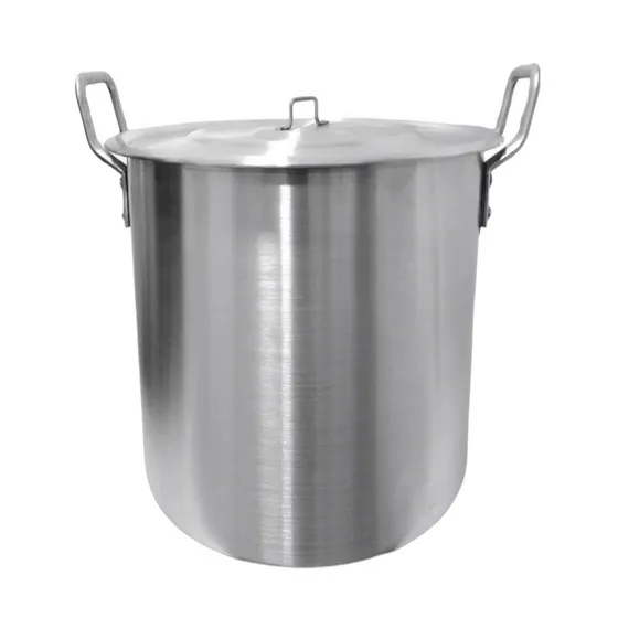 Olla Grande Aluminio Extra Fuerte/tamalera 40x40 / 50 Litros Color Gris