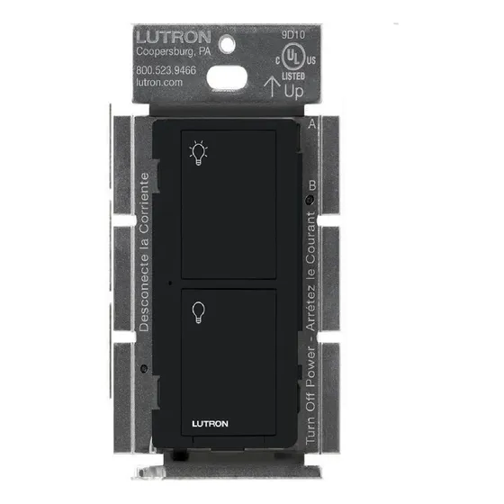 Lutron Pd-5ws-dv, Interruptor De Pared Inalámbrico Color Negro