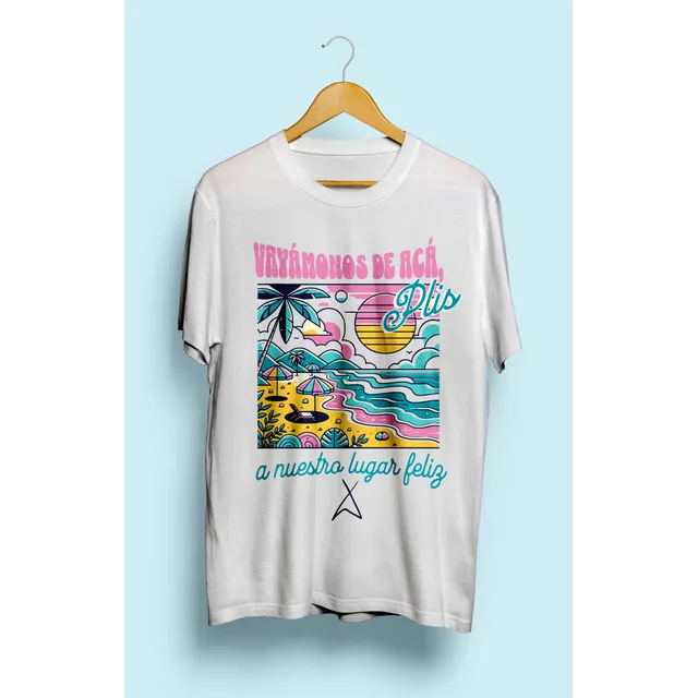 Camiseta Estampada Camilo Tour Plis Nuestro Lugar Feliz