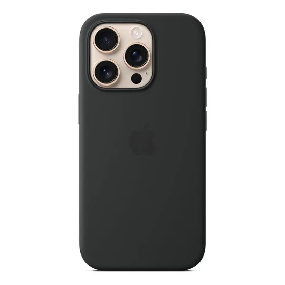 Apple - Funda De Silicona Color Negro Con Magsafe Y Control De Cámara Para iPhone 16 Pro - Distribuidor Autorizado