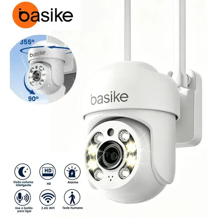 Câmera De Segurança Ip Sem Fio Wifi Yoosee/ICSEE Externa Full Hd Com Alarme Sensor De Movimento Ptz, 1080HD Visão Noturna Colorida, Áudio Bidirecional, Ip66 À Prova D'água Instalação Plug & Play