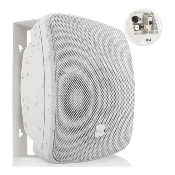 Pyle Bocina Para Exteriores Impermeable De 3.5 Pyle Montable Blanco
