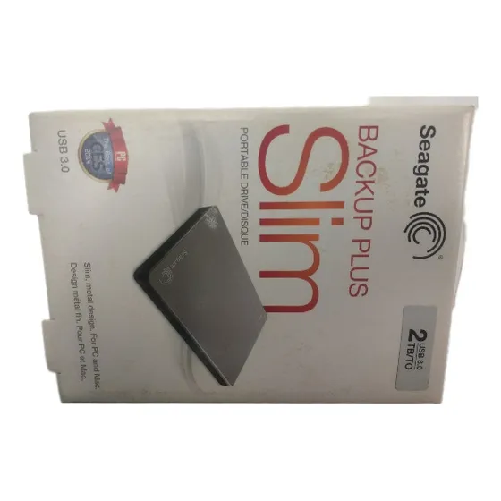 Seagate  Backup Plus Slim 2tb (metal Design) Usb 3.0