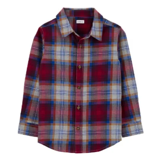 Camisa De Niños Cuadros Vaquero Carters Talla 12