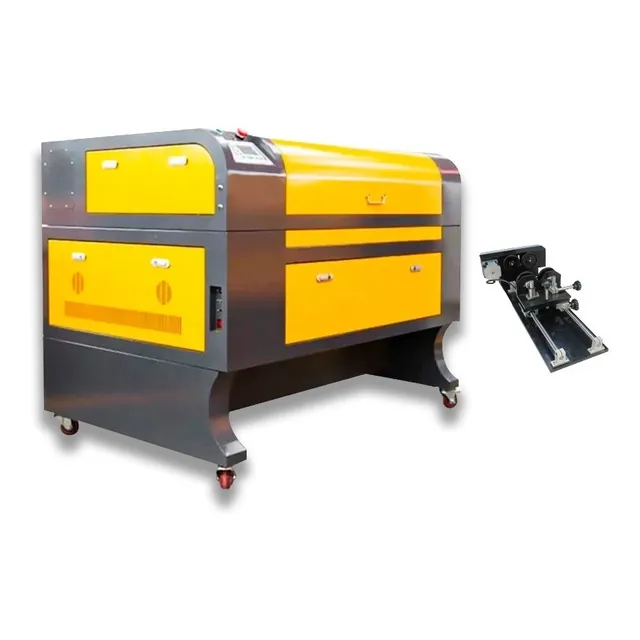 Maquina Corte Y Grabado Laser 90x60cm Con Brazo Rotor