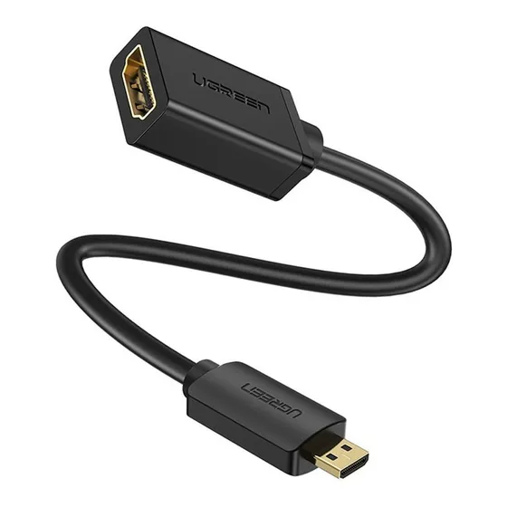 Cabo Adaptador Micro Hdmi Para Hdmi Ugreen 22cm Preto