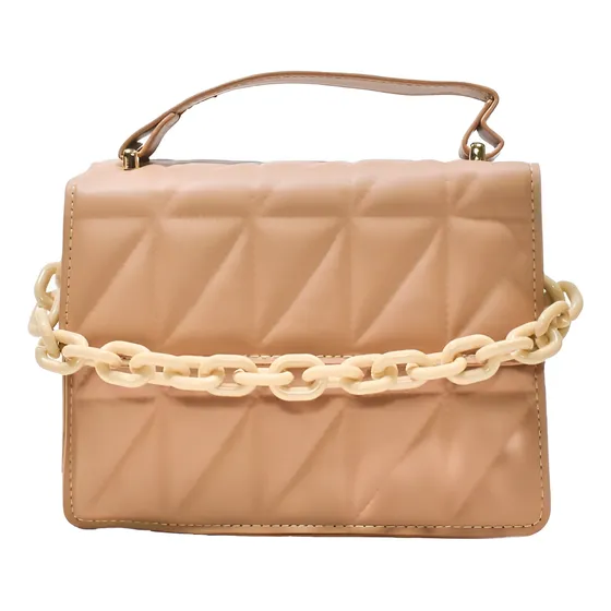 Mini Bag Tresher Bandolera Cartera Eco Cuero Cadena Acrílica