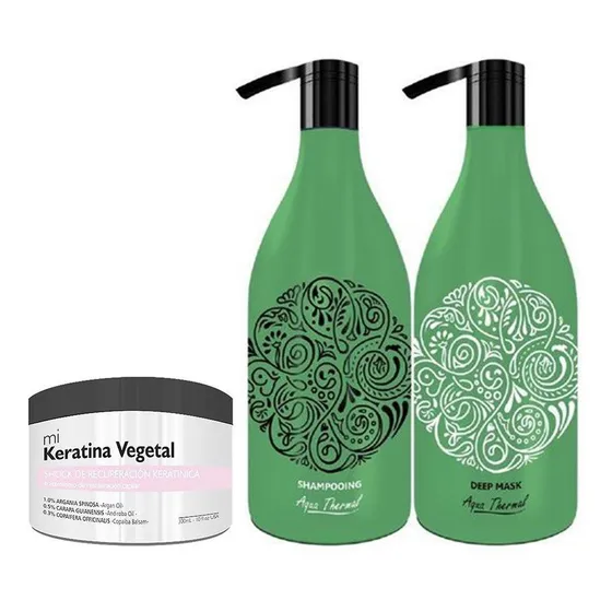 Shampoo 1,5l + Acondicionado Pro Brushing + Keratina Vegetal