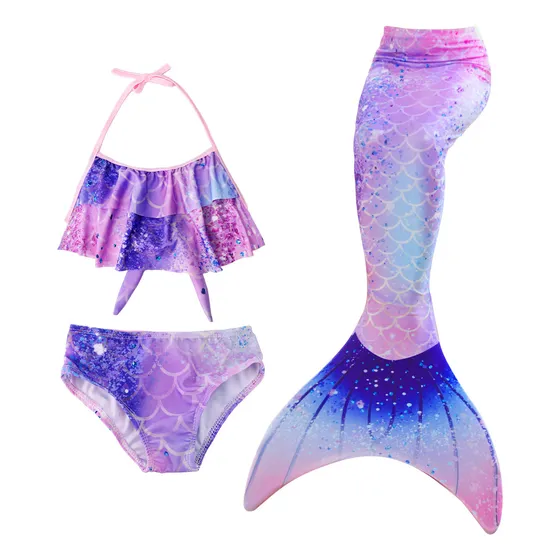 Nasjac Trajes De Baño De Para Niñas Sirena Para Nadar