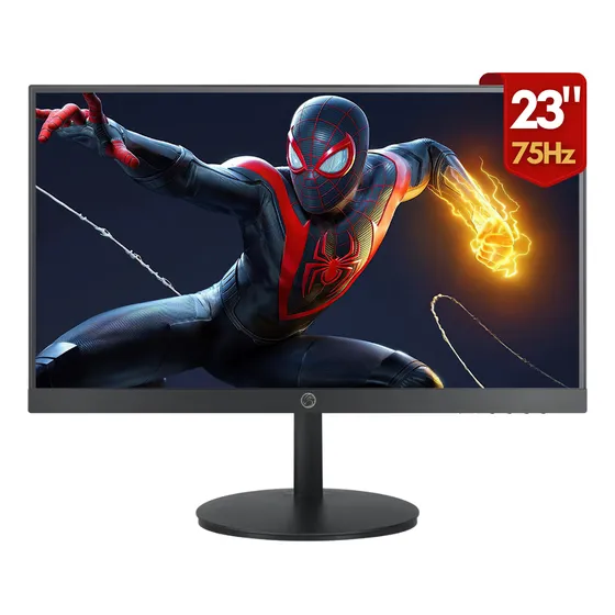 Monitor Brazil PC 23 Led Full Hd Hdmi Vga Tela Plana Preto 127/220v
