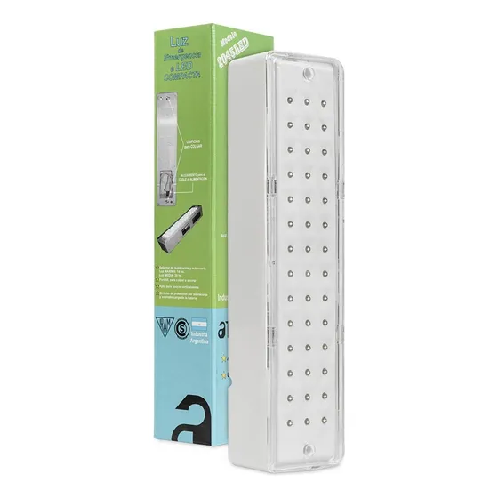 Luz De Emergencia Atomlux 2045 42 Leds Autonomia 30hs C Color Blanco