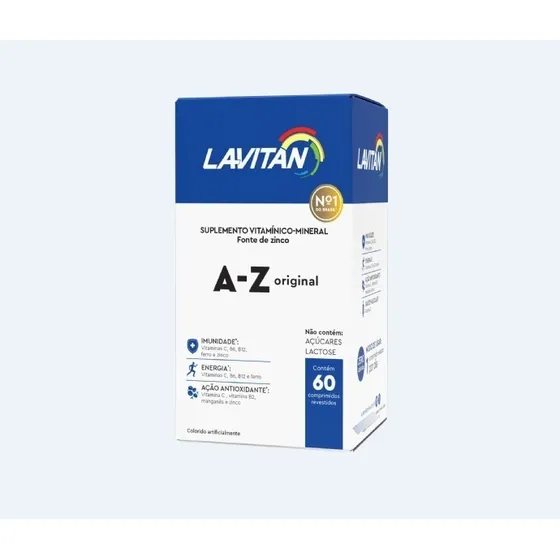 Suplemento Vitaminas Y Minerales Lavitan Az 60 Comprimidos