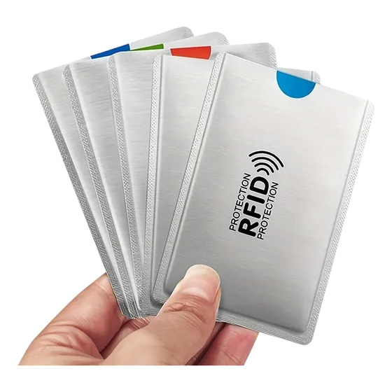 Set X10 Tarjetero Protector Rfid Aluminio Tarjeta De Crédito