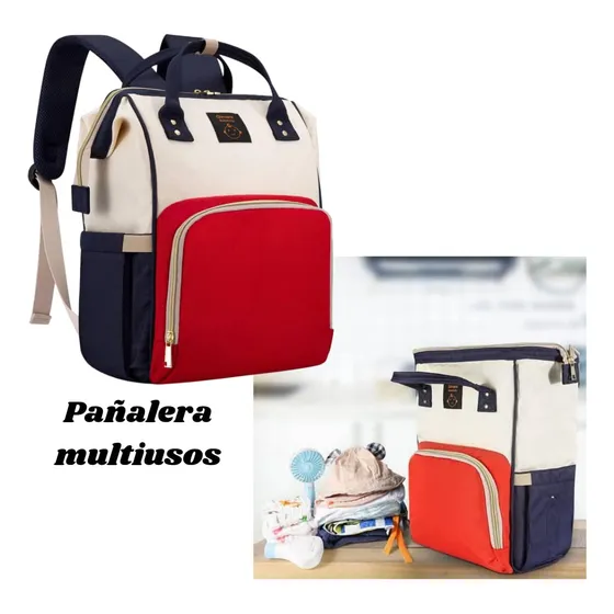 Pañalera Bolso Moderno Con Cambiador