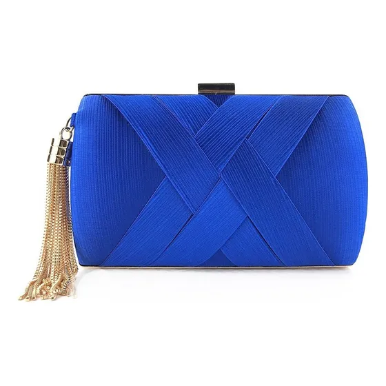 . Bolso De Mano Noche Elegante Fiesta Embrague Con Cadena