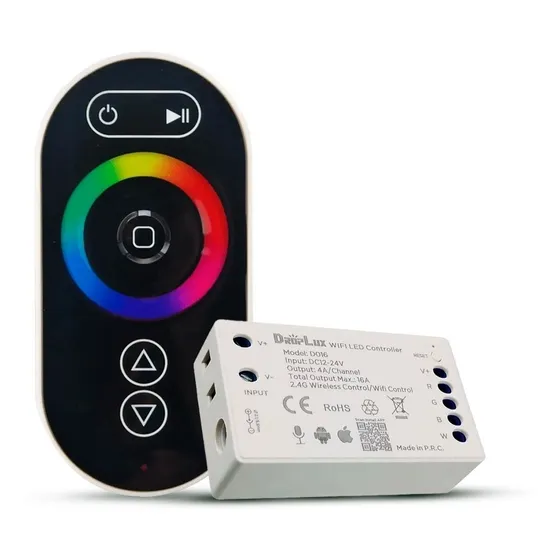 Controlador Rgb Para Lamparas Y Tiras Led Dc Wifi Rohs 