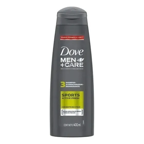 Dove Men +Care Sports 3en1 Shampoo 400 Ml