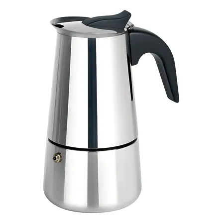 Cafeteira Italiana Expresso Aço Inox Polido 4 Xícaras 200ml Prateado