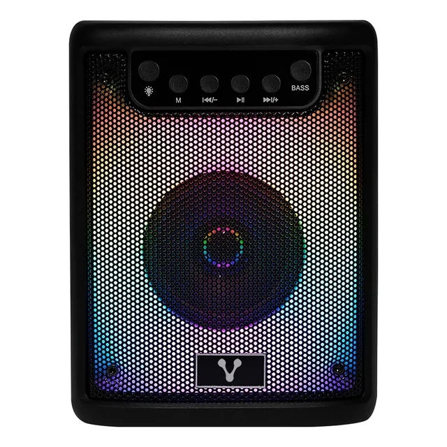 Bocina Bafle Vorago Ksp-180 3 PuLG Rgb Bluetooth Tws Usb Aux