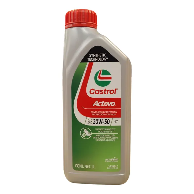 Castrol actevo 20W-50 Aceite Para Motor Semi Sintético Motos 1L