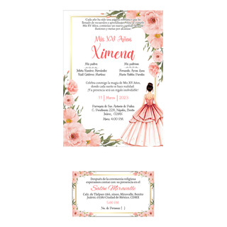 25 Invitaciones Personalizadas Impresas Para Xv Años C Sobre 25 Invitaciones Personalizadas Impresas Para Xv Años C Sobre
