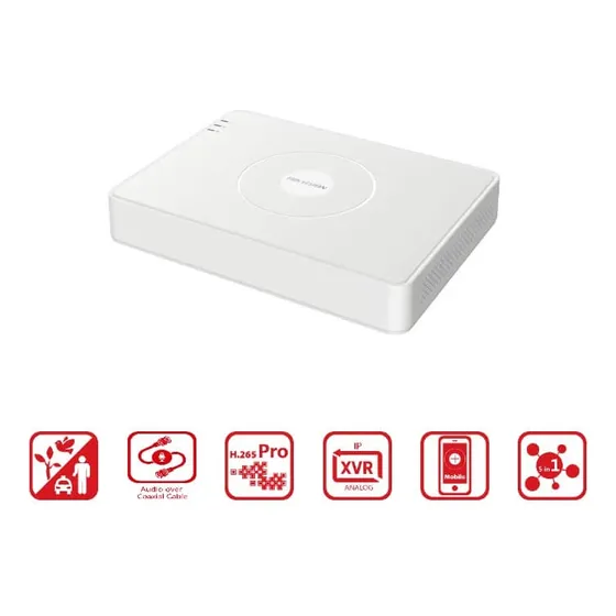 Dvr Hikvision 04 Ch 7200 Series Ds-7208hghi-f1/n