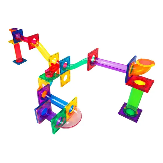 Juego De Bloques Magnéticos Pista De Canicas De 40 Piezas
