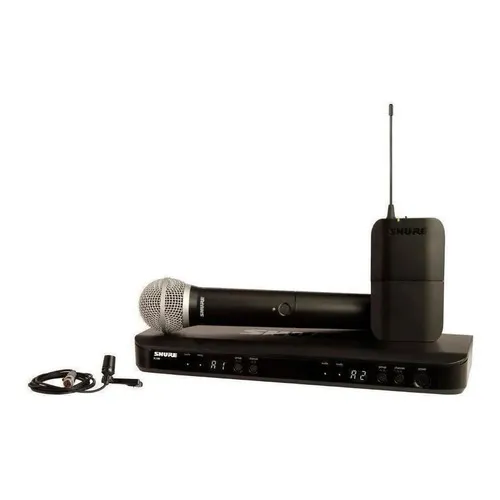 Micrófono Inalámbrico Mano Y Solapa Shure Blx1288/cvl Color Negro