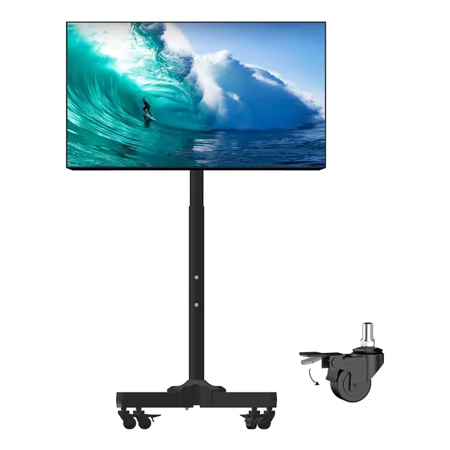 Exclusivo Soporte De Tv Carrito Piso Para Pantalla Ruedas
