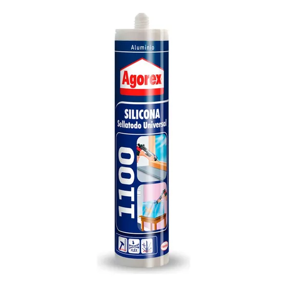 Silicona Sellante Profesional Agorex 1100 Black 300ml