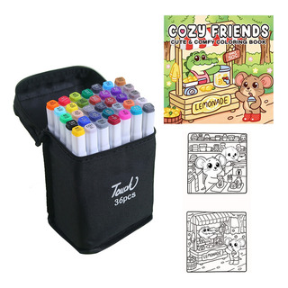 Juego De Bolígrafos Táctiles De Doble Punta Para Colorear, 3 Juego De Bolígrafos Táctiles De Doble Punta Para Colorear, 3