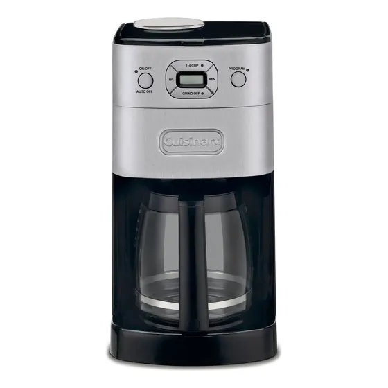 Cafetera Cuisinart Grind & Brew DGB-625 super automática black y stainless de filtro 220V