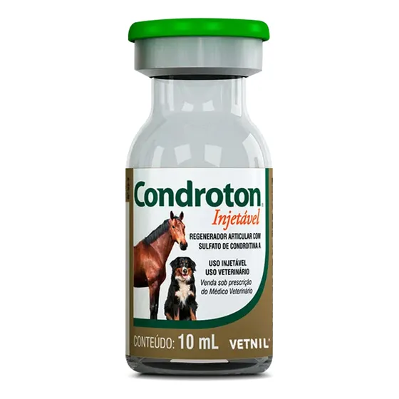 Condroton Injetável 10ml Vetnil Todos Os Animais Regenerador