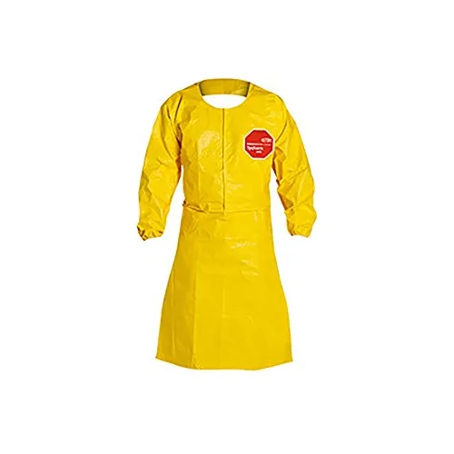 Dupont Tychem Qc Manga Delantal Muñeca Largo Cuello Loop