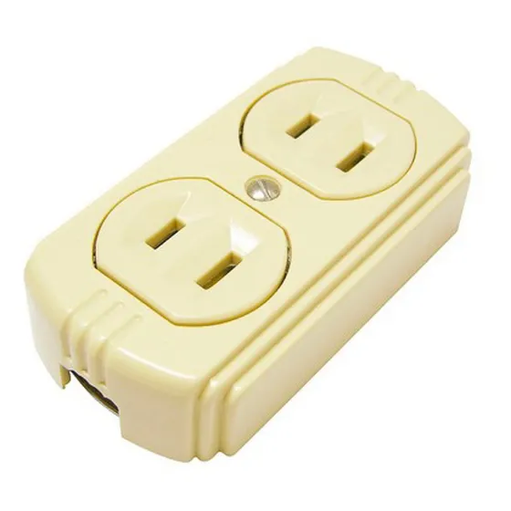 Contacto Electrico Doble Baquelita Polarizado  Surtek 136403