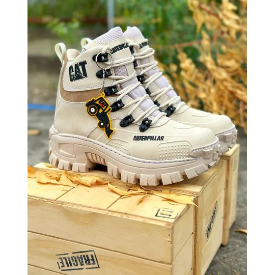Bota Cat 3d Para Caballero En Sintético, Cosidos 