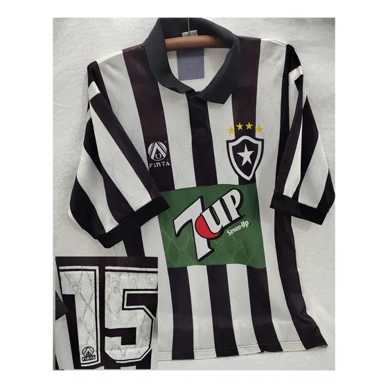 Camisa Botafogo 7up Finta 1995 Usada Em Jogo N. 15 Tam. G
