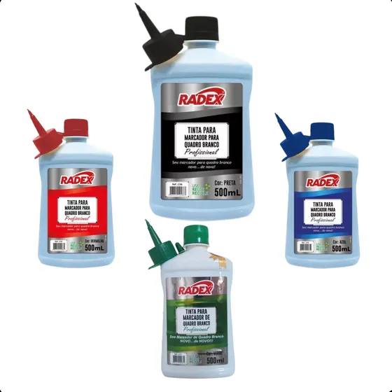 Tinta Marcador Quadro Branco Reabastecedor 500ml Pincel Cor!