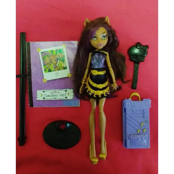 Muñeca Clawdeen Wolf Monster High Mattel Con Accesorios