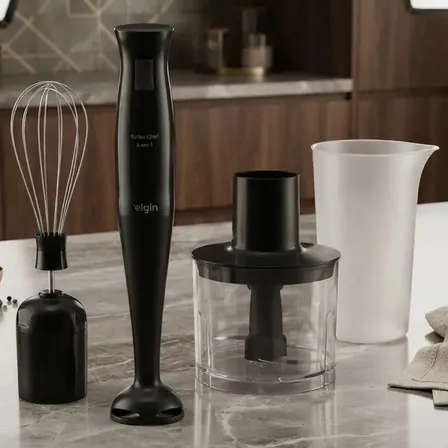 Mixer Elgin Turbo Chef 3 em 1 de 200W para Bater e Triturar