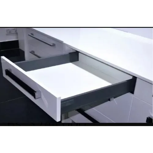 Gaveta Tipo Blum 50cms Gris Y Blanca C/freno
