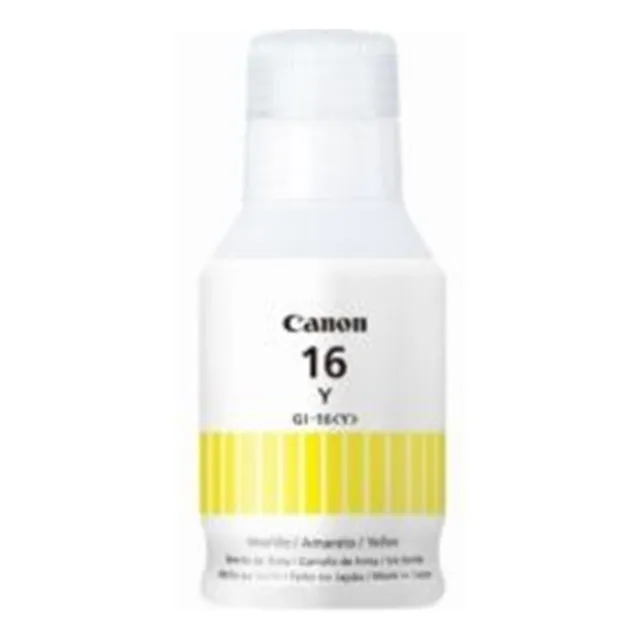 Botella De Tinta Canon Gi-16 Amarillo 167 Ml Para Gx7010 442