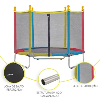 Cama ElĂĄstica Protoys 1.40 M Com DiĂąmetro De 1.4 m Cor Da Tela Preta Cama ElĂĄstica Protoys 1.40 M Com DiĂąmetro De 1.4 m Cor Da Tela Preta