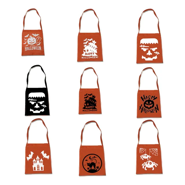 Set 12 Bolsas Halloween Ecológicas - 3 Diseños Exclusivos